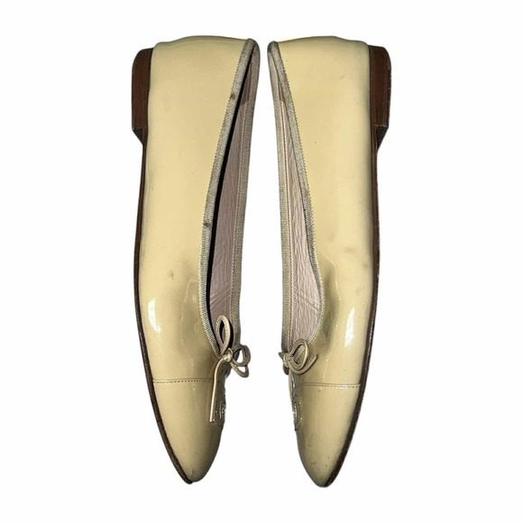 Chanel Patent Leather Bow CC Logo Ballet Ballerina Flats Slip On Shoes Size 42 - Picture 5 of 10